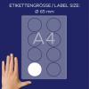 Avery-Zweckform L4881-20 štítek se jménem Kennzeichnungsetiketten (š x v) 65 mm x 65 mm 160 ks