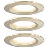 Paulmann 92407 Nova Coin LED vestavné svítidlo, LED, 6 W, zlatá (matná), sada 3 ks