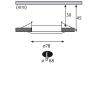 Paulmann 92407 Nova Coin LED vestavné svítidlo, LED, 6 W, zlatá (matná), sada 3 ks