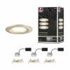 Paulmann 92407 Nova Coin LED vestavné svítidlo, LED, 6 W, zlatá (matná), sada 3 ks