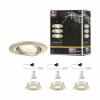Paulmann 92408 Nova Coin LED vestavné svítidlo, LED, GU10, 6 W, zlatá (matná), sada 3 ks