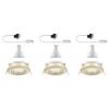 Paulmann 92408 Nova Coin LED vestavné svítidlo, LED, GU10, 6 W, zlatá (matná), sada 3 ks