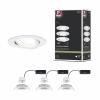 Paulmann 92455 Nova Coin LED vestavné svítidlo, LED, 2.8 W, bílá (matná), sada 3 ks