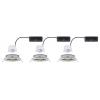 Paulmann 92456 Nova Coin LED vestavné svítidlo, LED, 2.8 W, železo (kartáčované), sada 3 ks