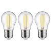 Paulmann 29215 LED Energetická třída (EEK2021) A (A - G) E27 kapkový tvar 2.5 W teplá bílá (Ø x v) 45 mm x 80 mm 3 ks