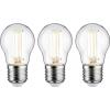 Paulmann 29215 LED Energetická třída (EEK2021) A (A - G) E27 kapkový tvar 2.5 W teplá bílá (Ø x v) 45 mm x 80 mm 3 ks