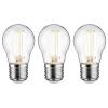 Paulmann 29215 LED Energetická třída (EEK2021) A (A - G) E27 kapkový tvar 2.5 W teplá bílá (Ø x v) 45 mm x 80 mm 3 ks