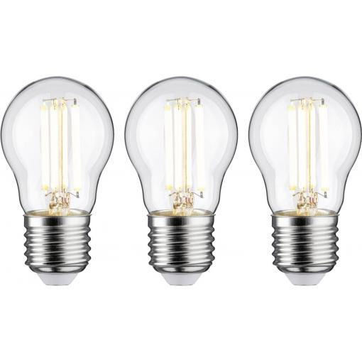 Paulmann 29215 LED Energetická třída (EEK2021) A (A - G) E27 kapkový tvar 2.5 W teplá bílá (Ø x v) 45 mm x 80 mm 3 ks