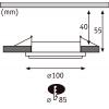 Paulmann 92250 Sormus LED vestavné svítidlo, LED, 4.8 W, chrom (matný)