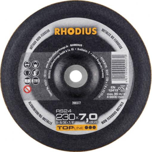 Rhodius 200377 Ohrubovací kotouč Průměr 230 mm Ø otvoru 22.23 mm neželezné kovy 1 ks