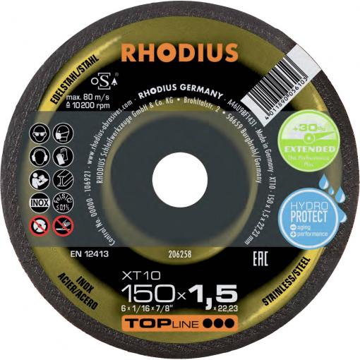 Rhodius 206258 řezný kotouč rovný 150 mm 1 ks nerezová ocel, ocel
