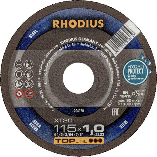 Rhodius 206170 řezný kotouč rovný 115 mm 1 ks ocel