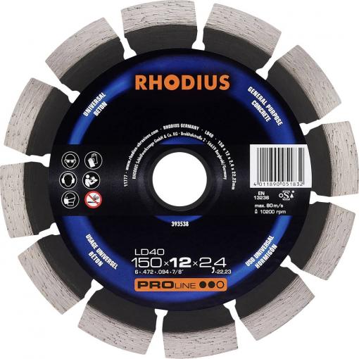 Rhodius 393538 diamantový řezný kotouč 150 mm 1 ks beton