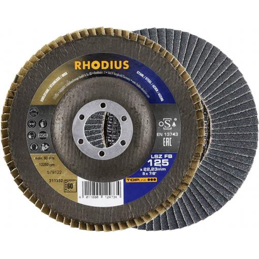 Rhodius 211332 vějířovitý brusný kotouč Průměr 125 mm Ø otvoru 22.23 mm Zrnitost 60 nerezová ocel, ocel 1 ks