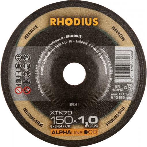 Rhodius 209511 řezný kotouč lomený 150 mm 1 ks nerezová ocel, ocel