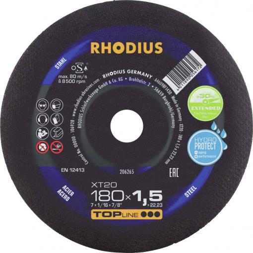 Rhodius 206265 řezný kotouč rovný 180 mm 1 ks ocel