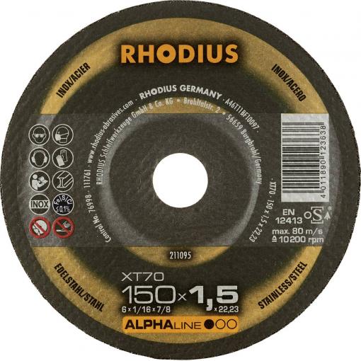 Rhodius 211095 řezný kotouč rovný 150 mm 1 ks nerezová ocel, ocel