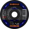 Rhodius 208698 řezný kotouč rovný 115 mm 1 ks ocel