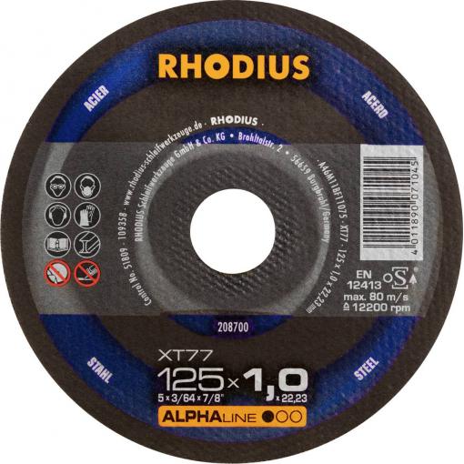 Rhodius 208700 řezný kotouč rovný 125 mm 1 ks ocel