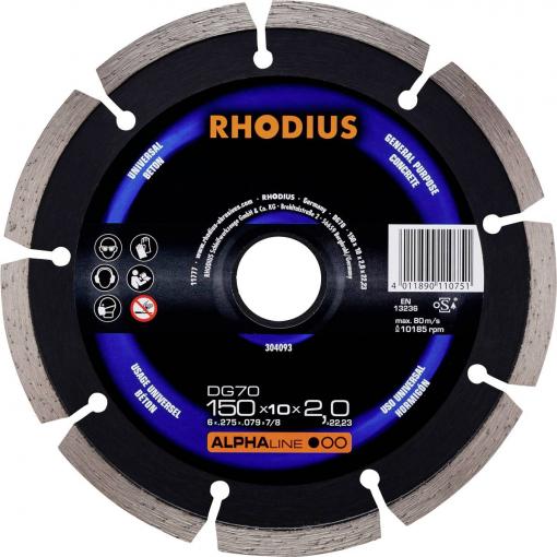 Rhodius 304093 diamantový řezný kotouč 150 mm 1 ks beton