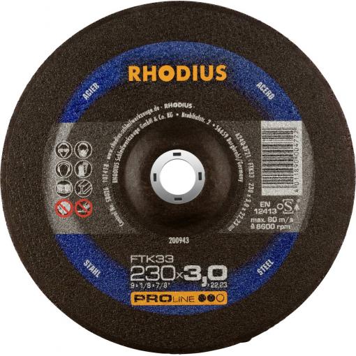 Rhodius 200943 Řezný kotouč 230 mm 1 ks ocel