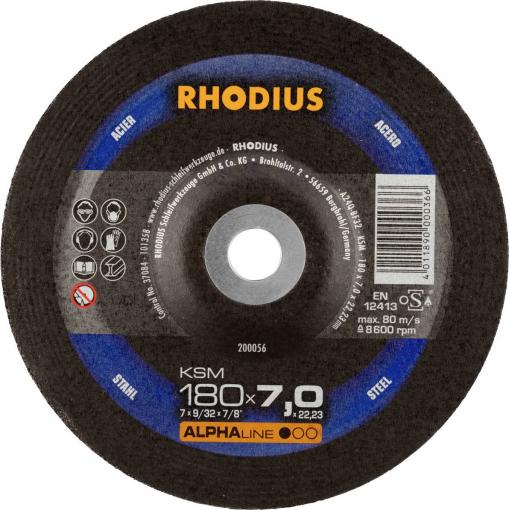 Rhodius 200056 Ohrubovací kotouč Průměr 180 mm Ø otvoru 22.23 mm ocel 1 ks