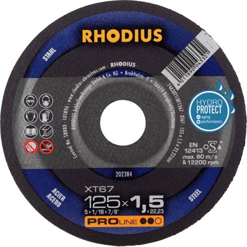 Rhodius 202384 řezný kotouč rovný 125 mm 1 ks ocel