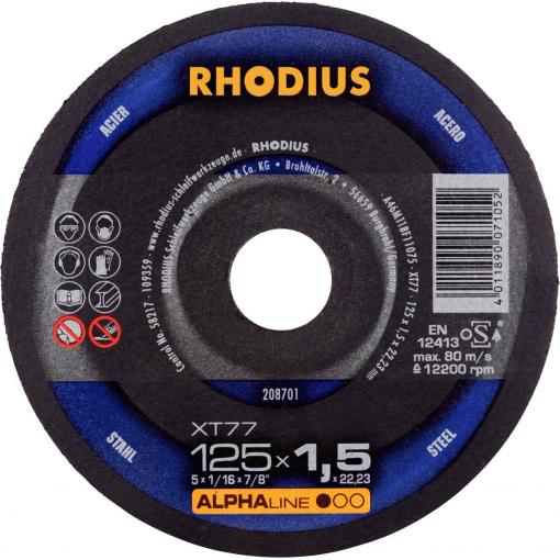 Rhodius 208701 řezný kotouč rovný 125 mm 1 ks ocel