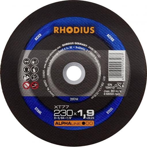 Rhodius 209744 řezný kotouč rovný 230 mm 1 ks ocel