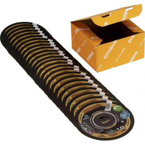 Rhodius 211294 sada řezných kotoučů 125 mm 25 ks nerezová ocel, ocel