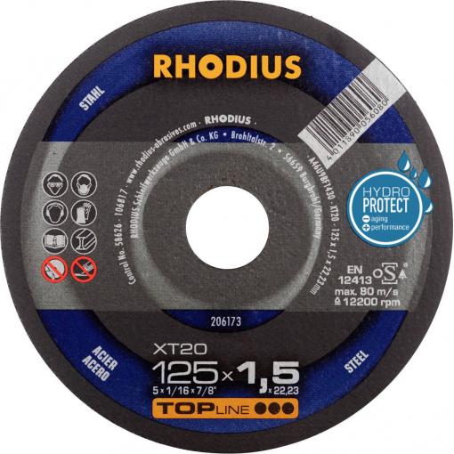 Rhodius 206173 řezný kotouč rovný 125 mm 1 ks ocel
