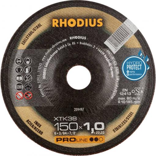 Rhodius 209497 řezný kotouč lomený 150 mm 1 ks nerezová ocel, ocel