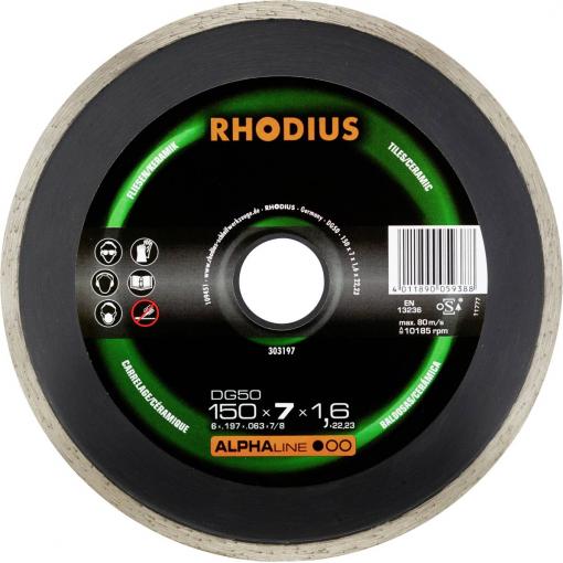 Rhodius 303197 diamantový řezný kotouč 150 mm 1 ks obklady, keramika