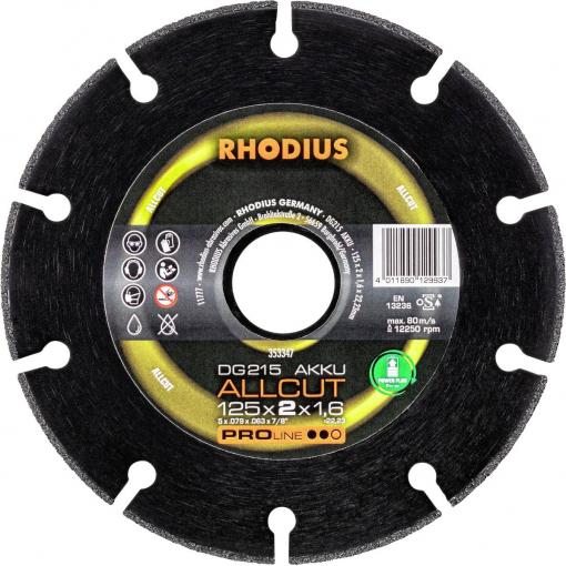 Rhodius 353347 diamantový řezný kotouč 125 mm 1 ks