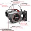 Einhell 4173774 GE-HR 18/30-1 WH Li-Solo naviják hadice 555 mm 1 ks stříbrná