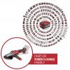 Einhell Professional TP-AG 18/125 F Li BL - Solo Akku-Winkelschleifer 4431175 Akumulátorová úhlová bruska 125 mm, bez akumulátoru, bez nabíječky, 700 W, 18 V,