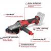 Einhell Professional TP-AG 18/125 F Li BL - Solo Akku-Winkelschleifer 4431175 Akumulátorová úhlová bruska 125 mm, bez akumulátoru, bez nabíječky, 700 W, 18 V,