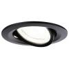 Paulmann 92457 Nova Coin LED vestavné svítidlo, LED, 2.8 W, černá (matná), sada 3 ks