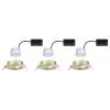 Paulmann 92404 Nova Coin LED vestavné svítidlo, LED, 6 W, zlatá (matná), sada 3 ks