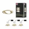 Paulmann 92404 Nova Coin LED vestavné svítidlo, LED, 6 W, zlatá (matná), sada 3 ks