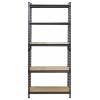 TOOLCRAFT TO-9919458 regál na těžké předměty, (š x v x h) 80 x 1.8 x 40 cm, kov, tvrdé vlákno, antracit/černá