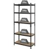 TOOLCRAFT TO-9919458 regál na těžké předměty, (š x v x h) 80 x 1.8 x 40 cm, kov, tvrdé vlákno, antracit/černá