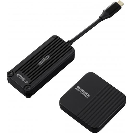 SpeaKa Professional SP-TR-300 Bezdrátový full HD prezentační systém USB-C® (DP Alt Mode) HDMI™ 30 m 5 GHz 1920 x 1080 Pixel Zabezpečený rádiový přenos