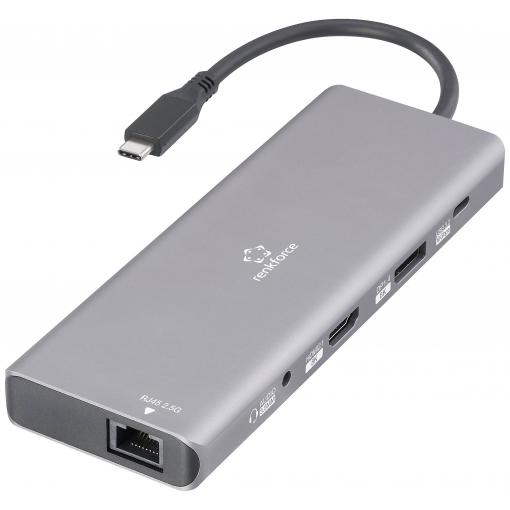 Renkforce USB-C® dokovací stanice RF-DKS-905 10-in-1 8K PD 3.1 Vhodné pro značky (dokovací stanice pro notebook): univerzální napájení USB-C®