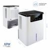 X4-LIFE D2 odvlhčovač vzduchu, D2, 20 m², 60 W, 0.7 l/den, černá
