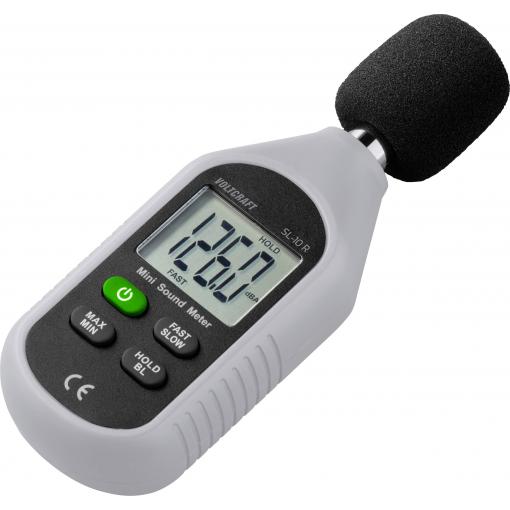 VOLTCRAFT hlukoměr SL-10 R 30 - 130 dB 31.5 Hz - 8 kHz Pouzdro z recyklovaného granulátu