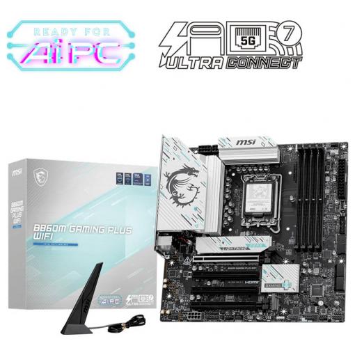 MSI B860M Základní deska Socket (PC) Intel® 1851 Tvarový faktor Micro-ATX Čipová sada základní desky Intel® B860