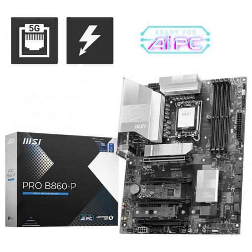 MSI B860-P Základní deska Socket (PC) Intel® 1851 Tvarový faktor ATX Čipová sada základní desky Intel® B860