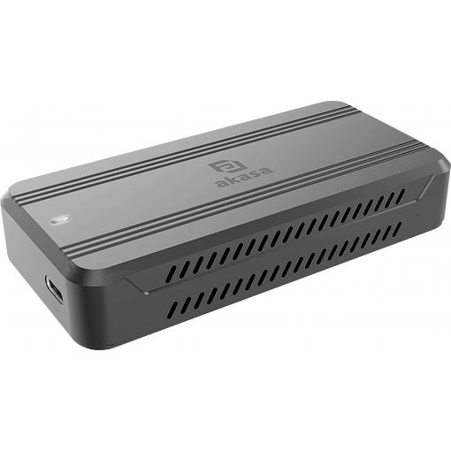Akasa AK-ENU4M2-01 Pouzdro pro SSD M.2 USB 4 40 GBit/s M.2 PCIe NVMe 2242, 2260, 2280 AK-ENU4M2-01