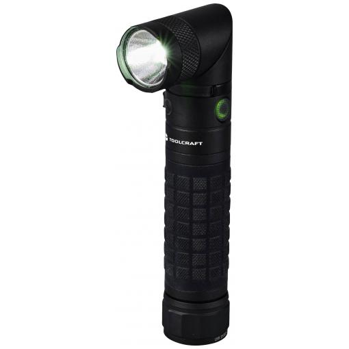 TOOLCRAFT LED ruční svítilna, s magnetickým držákem, nastavitelná, s klipem na opasek, velký dosah, napájeno akumulátorem, 3000 lm, 4 h, 238 g